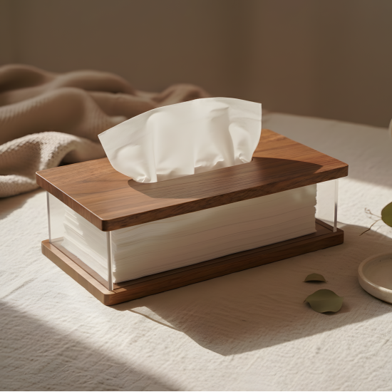 Wooden Tissue Box